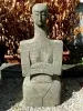 Product image 1 of the product “Abstract figure - women 40x25x105 cm Natural stone (Basanit), stonemasonry ”