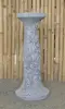Product image 1 of the product “Rinjani - pedestal, tapered, with lotus motif, Ø 30cm, 71cm H | cast stone ”