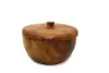 Artikelbild 1 des Artikels “Holzschale mit Deckel, aus Teakholz, 12 cm Ø, 9 cm H “