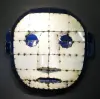Artikelbild 1 des Artikels “Große Maske - Modell 8, 115 cm Höhe, Originalfarbe außen. Skulptur aus einem upcyceletem Ölfass. “