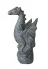 Artikelbild 1 des Artikels “Sitzender Drache auf Stein, ca. 75 cm H. Steinguss, handgefertigt & farbig “