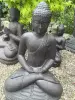 Product image 1 of the product “Sitting buddha, India, 60 cm height, cast stone, handcrafted & coloured ”