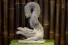 Product image 1 of the product “Dragon erected on base, river stone, ca. 50 cm H ”