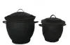 Artikelbild 1 des Artikels “Set aus zwei Kübeln, recycelte Reifen, mit Deckel “