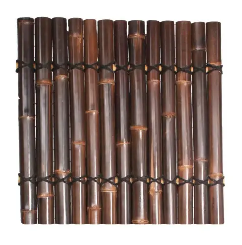 Artikelbild des Artikels “Bambus-Element Palettenabdeckung, starr, braun-schwarz (Wulung), mit Deko-Seil. Durchmesser 3-5cm 123 x 120 cm Höhe. “