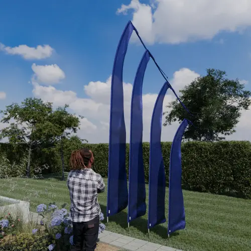 Artikelbild des Artikels “Original Balifahne, marineblau. Die Fahne ist in 3, 4, 5 und 6 Meter erhältlich. “