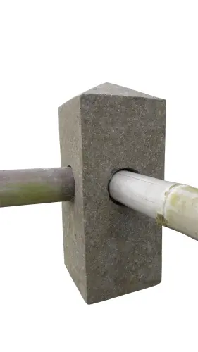 Artikelbild des Artikels “Zaunelement für einen Bambusstab, Ecke, 50 cm “