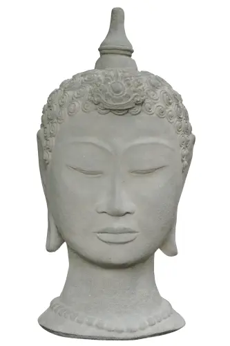Artikelbild des Artikels “Thailändische Büste, 43 cm, antikisiert, aus gegossenem Lavastein “