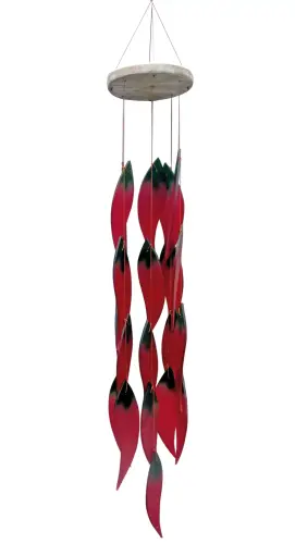 Artikelbild des Artikels “Glas-Windspiel „Chilis“, 59 cm “
