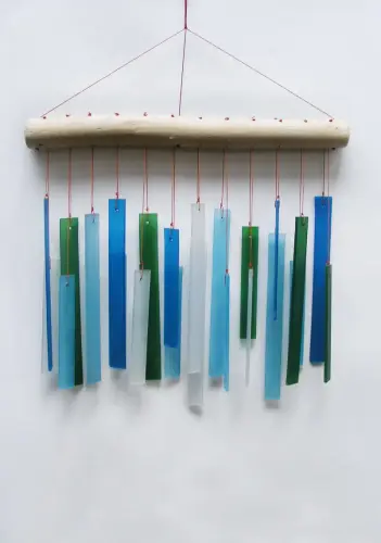 Artikelbild des Artikels “Glas-Windspiel „Orthogon“, 26 cm “