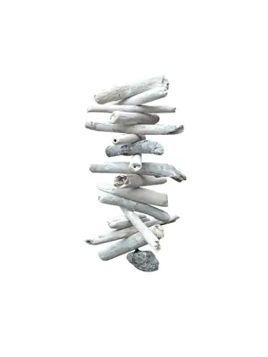 Artikelbild des Artikels “SALE – Deko-Hänger mit Treibholzstückchen, weiß, ca. 30 cm “