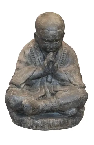 Artikelbild des Artikels “Sitzender Mönch, Steinguss, 47 cm “