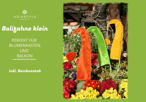 Artikelbild des Artikels “Balifahnen, klein, mit Bambusstab “