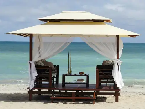 Artikelbild des Artikels “Gazebo mit Bali-Ambiente, 250 x 250 cm - Nur zur Abholung “