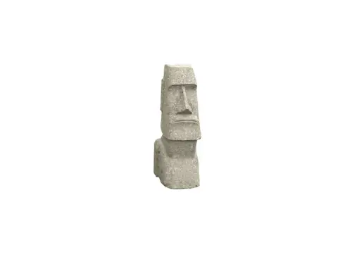 Artikelbild des Artikels “Moai-Kopf, 30 cm Höhe| Naturstein (Basanit), Steinmetzarbeiten. Naturstein, grau “
