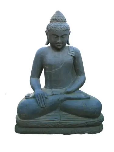 Artikelbild des Artikels “Sitzender Buddha, 75cm hoch, antikisiert “