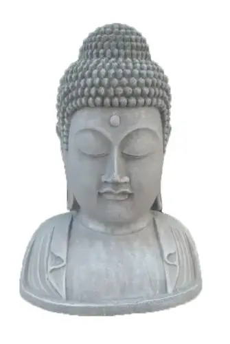 Artikelbild des Artikels “Plakette Buddha Kopf, 21,5cm Höhe | Steinguss “