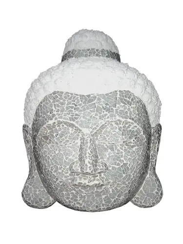 Artikelbild des Artikels “Buddha-Kopf, mit Spiegelplättchen beklebt, 40 cm “