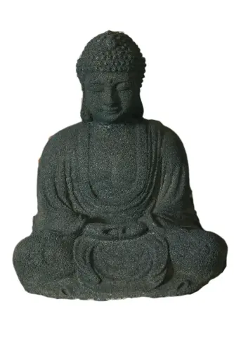Artikelbild des Artikels “Buddha-Figur, sitzend, japanisch, 15 cm, grau “