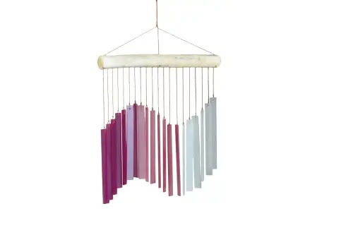 Artikelbild des Artikels “Glas-Windspiel „Sinus Welle“, pink, 29 cm “