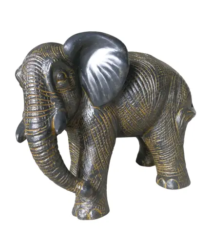 Artikelbild des Artikels “Elefant, 85 cm Länge | GRC (Fasersteinguss), Kupferfinish “