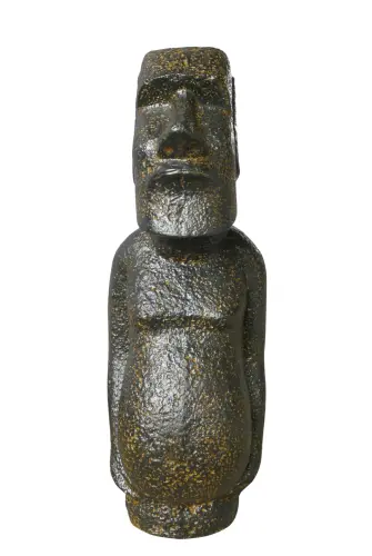 Artikelbild des Artikels “Moai-Ganzkörperfigur, 81 cm hoch | GRC (Fasersteinguss), Kupferfinish “