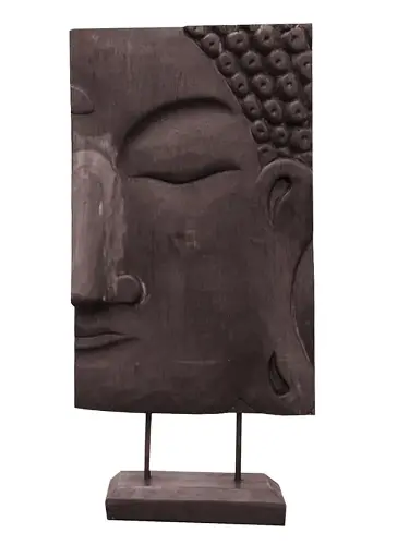 Artikelbild des Artikels “Buddhagesicht, rechts, Nadelholz, braun, 41 cm “