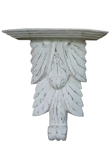Artikelbild des Artikels “Konsole – verziertes Regal aus Holz, Albasiaholz, 35 cm “