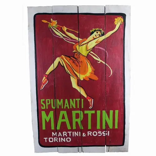 Artikelbild des Artikels “Handbemaltes Schild „Spumanti Martini“, 60 x 40 cm “