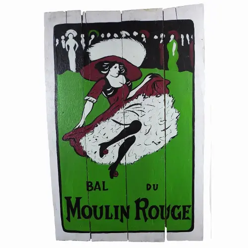 Artikelbild des Artikels “Handbemaltes Schild „Moulin Rouge“, 60 x 40 cm “