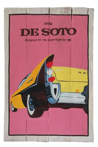 Artikelbild des Artikels “Handbemaltes Schild „De Soto“, 60 x 40 cm “