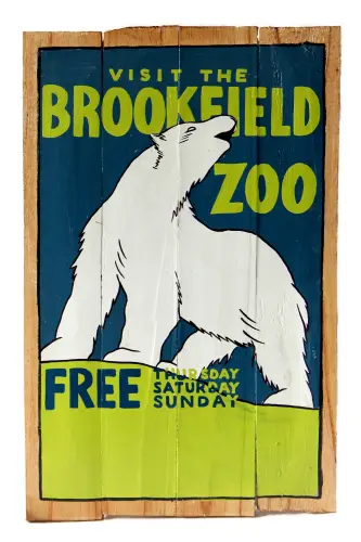 Artikelbild des Artikels “Handbemaltes Schild „Visit the Brookfield“, 60 x 40 cm “