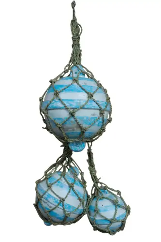 Artikelbild des Artikels “Deko-Bojen – 3er Set, blau-weiß “