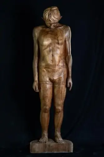 Artikelbild des Artikels “Unikat: Stehender junger Mann – Kunstobjekt aus Suarholz “
