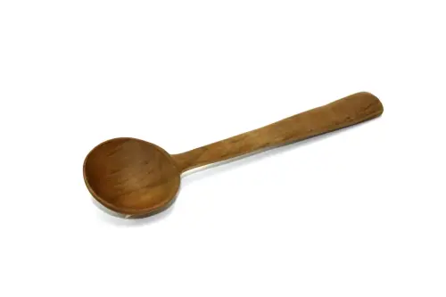Artikelbild des Artikels “Runder Holzlöffel, aus Teakholz, 18 cm L “
