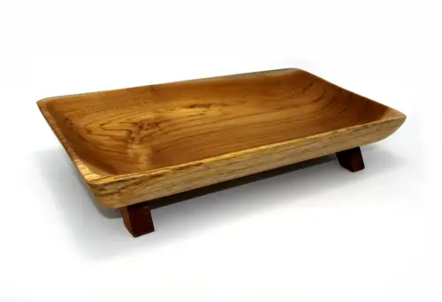 Artikelbild des Artikels “Sushi-Teller aus Holz, aus Teakholz, 36x20x6,5 “