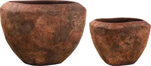 Artikelbild des Artikels “2 er Set Pflanzgefäße, in der Farbe Rust.  A; 67cm Dia - 48cm H. / B: 47cm Dia - 36cm H. “