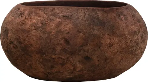 Artikelbild des Artikels “Ovales Pflanzgefäße, in der Farbe Rust; 68 x 48cm - 34cm H. “