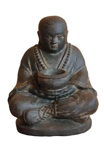 Artikelbild des Artikels “Sitzender Mönch mit Schale, 20 cm “