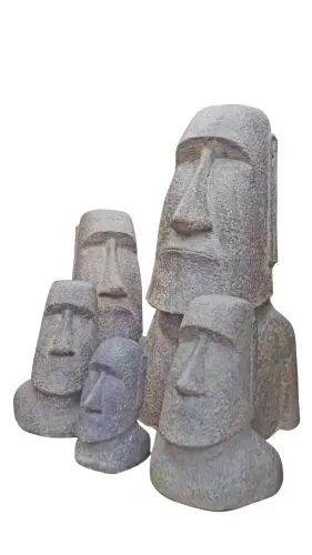 Artikelbild des Artikels “Moai Kopf, 80cm, Steinguss (leicht) “