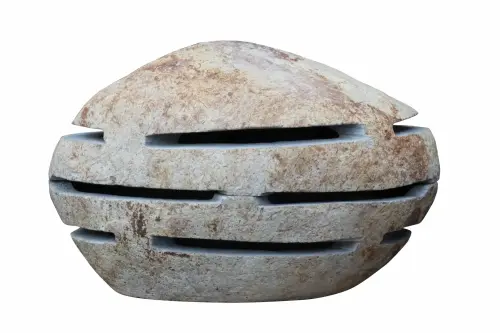 Artikelbild des Artikels “Gartenlaterne – ovale Form, geschlitzt, mit Deckel, ca. 35 cm “