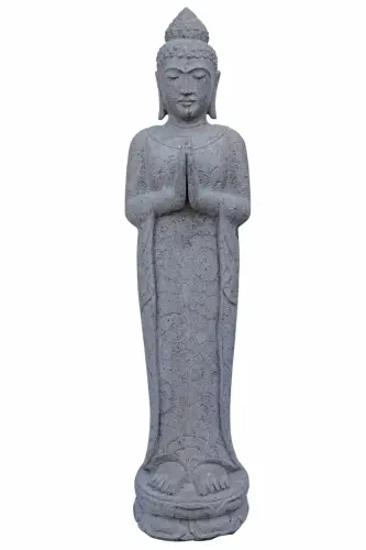Product image of the product “Standing Buddha with floral pattern, ca. 120 cm H ”