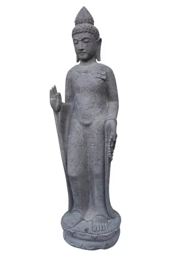Product image of the product “Standing Buddha with floral pattern, ca. 175 cm H ”