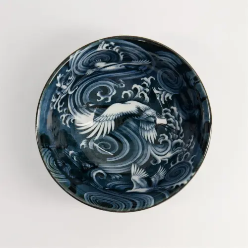 Artikelbild des Artikels “Japonism Crane Tayo Bowl 14.7x6.9cm 500ml Black “