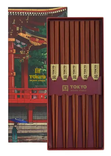 Artikelbild des Artikels “Chopstick Giftset/5 Plain Brown “
