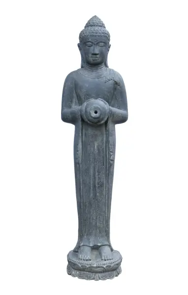 Artikelbild 1 des Artikels “Buddha-Figur, stehend, mit Gefäß als Wasserspiel, 150 cm “