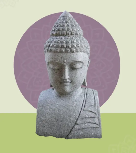 Artikelbild 1 des Artikels “Buddha-Büste aus Naturstein (Basanit) “