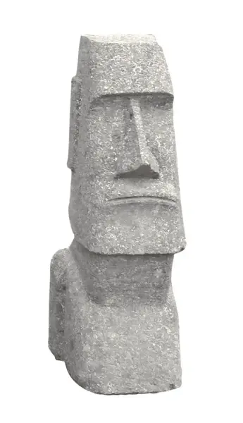 Product image 1 of the product “Moai head, 50 cm H | Natural stone (Basanit), stonemasonry ”