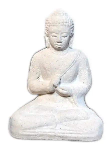 Artikelbild 1 des Artikels “Buddha-Figur, sitzend, indisch, 13 cm, creme “