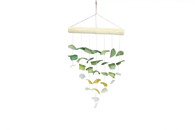Artikelbild 1 des Artikels “Glas-Windspiel „Beach“, grün, 29 cm “